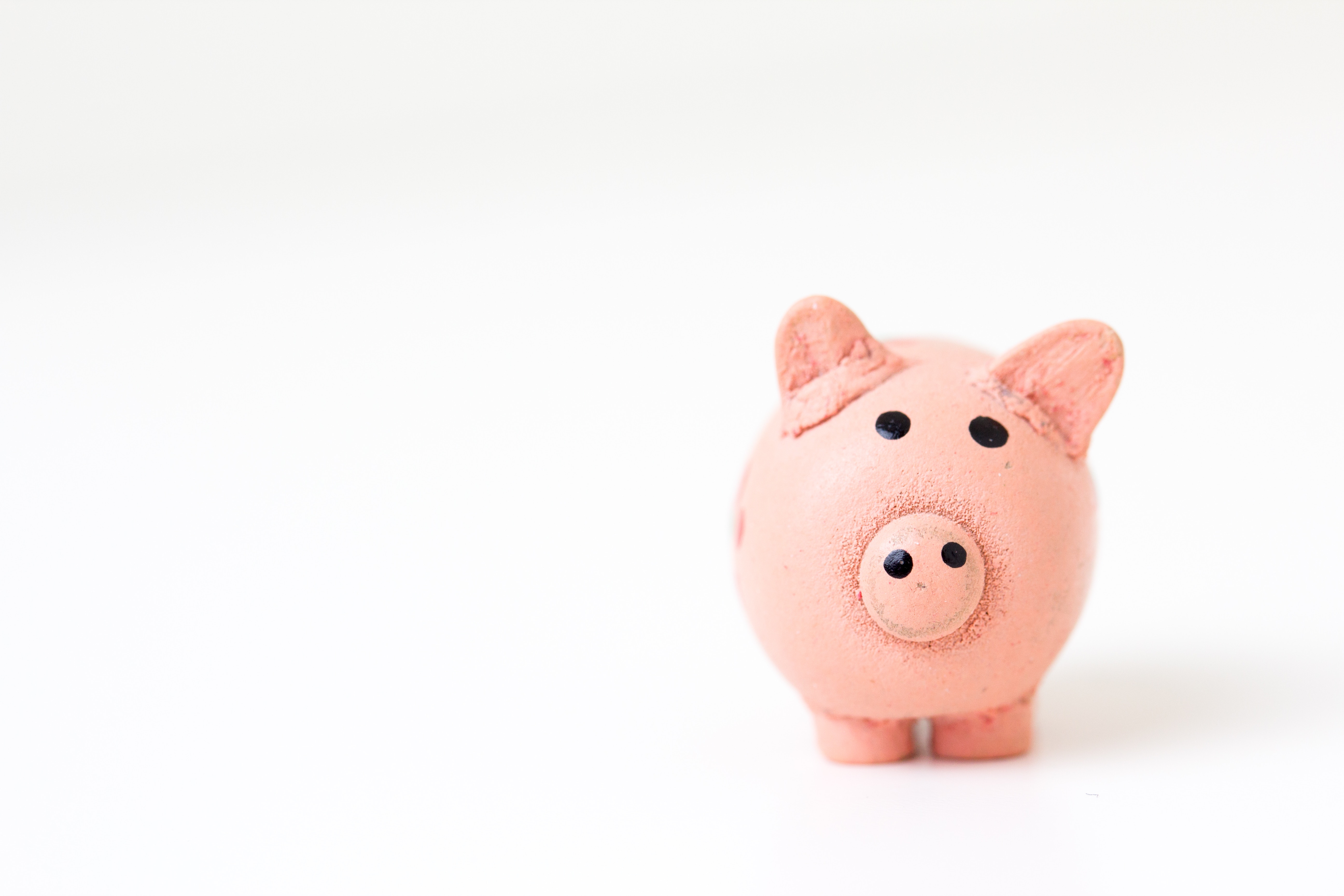 Piggy bank for savings for buying a home